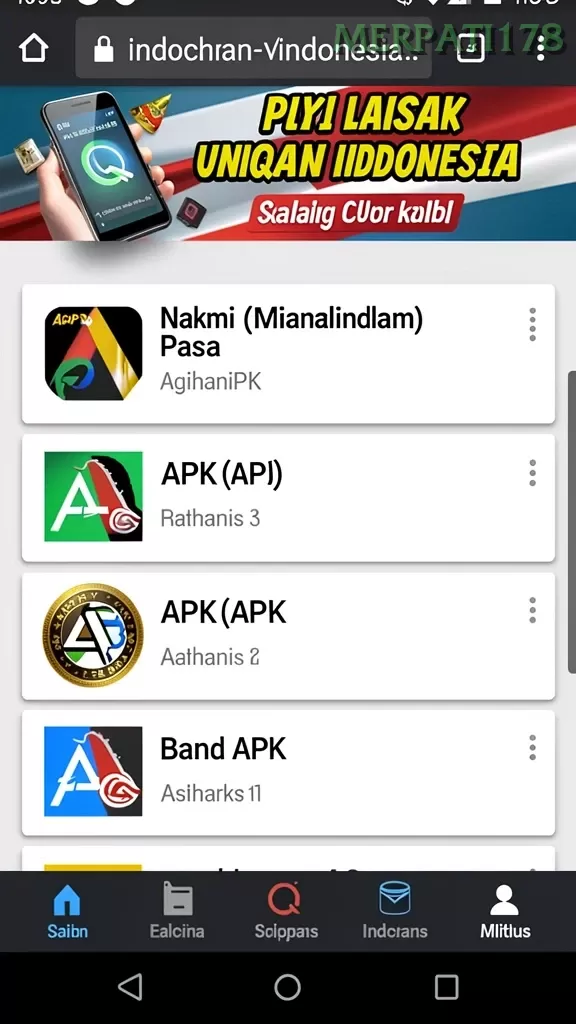 Cuplikan layar KOPI77 — pengaturan akun
